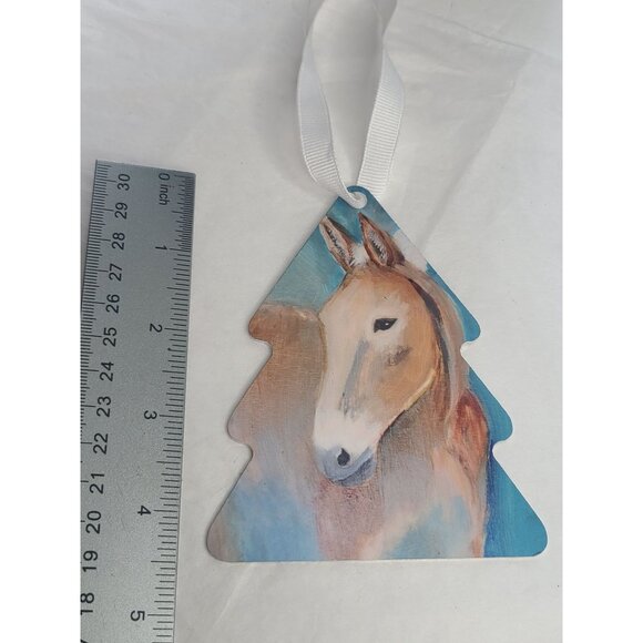 Metal Mule Christmas‎ Tree Ornament Based on the art of  Cindy Smith Signed - Picture 6 of 6